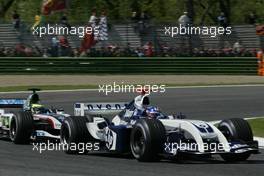 25.04.2004 Imola, San Marino, F1, Sunday, April, Juan-Pablo Montoya, COL, Juan Pablo, BMW WilliamsF1 Team, FW26, Action, Track  - Formula 1 World Championship, race, Rd 4, San Marino Grand Prix, RSM