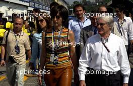 24.04.2004 Imola, San Marino, F1, Saturday, April, Vivian Senna and Bernie Ecclestone, GBR - Formula 1 World Championship, Rd 4, San Marino Grand Prix, RSM