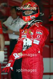 24.04.2004 Imola, San Marino, F1, Saturday, April, Michael Schumacher, GER, Scuderia Ferrari Marlboro, F2004, Pitlane, Box, Garage - Formula 1 World Championship, Rd 4, San Marino Grand Prix, RSM