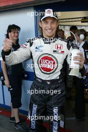 24.04.2004 Imola, San Marino, F1, Saturday, April, Jenson Button, GBR, BAR Honda, winning the pole position, Qualifying, Formula 1 World Championship, Rd 4, San Marino Grand Prix, RSM