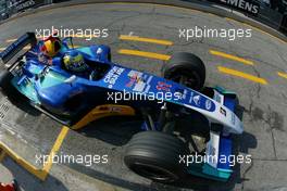 24.04.2004 Imola, San Marino, F1, Saturday, April, Giancarlo Fisichella, ITA, Sauber, C23, Pitlane, Box, Garage - Practice, Formula 1 World Championship, Rd 4, San Marino Grand Prix, RSM