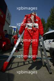 24.04.2004 Imola, San Marino, F1, Saturday, April, Rubens Barrichello, BRA, Ferrari overalls - Practice, Formula 1 World Championship, Rd 4, San Marino Grand Prix, RSM