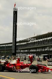 18.06.2004 Indianapolis, USA, F1, Friday, June, Michael Schumacher, GER, Scuderia Ferrari Marlboro, F2004, Action, Track - Formula 1 World Championship, Rd 9, USA Grand Prix, Practice, USA