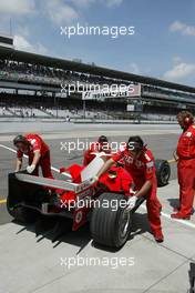 18.06.2004 Indianapolis, USA, F1, Friday, June, Michael Schumacher, GER, Ferrari - Formula 1 World Championship, Rd 9, USA Grand Prix, Practice, USA