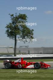 19.06.2004 Indianapolis, USA, F1, Saturday, June, Michael Schumacher, GER, Scuderia Ferrari Marlboro, F2004, Action, Track - Formula 1 World Championship, Rd 9, USA Grand Prix, Practice, USA