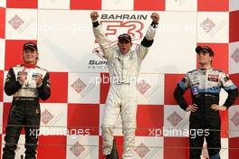 10.12.2004 Bahrain, Nico Rosberg, Lewis Hamilton and Jamie Green - Friday, December, Bahrain Formula 3 Superprix