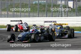 03.10.2004 Hockenheim, Germany,  F3 Euro Series, Sunday, Alexandre Prémat (FRA), ASM F3, Dallara F3-03 Mercedes, in front of Alexandros Margaritis (GRE), AB Racing Performance, Dallara F3-03 Opel, Lewis Hamilton (GBR), Manor Motorsport, Dallara F3-02 Mercedes and Robert Kubica (POL), Mücke Motorsport, Dallara F3-02 Mercedes - F3 Season 2004 at Hockenheimring Baden-Württemberg