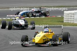 31.07.2004 Nürburg, Germany,  F3 Euro Series, Saturday, Daniel La Rosa (GER), HBR Motorsport, Dallara F3-03 Opel, in front of Lewis Hamilton (GBR), Manor Motorsport, Dallara F3-02 Mercedes - F3 Euro Series 2004 at Nürburgring