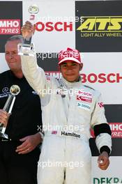 26.06.2004 Nürnberg, Germany,  F3 Euro Series, Saturday, Podium, Lewis Hamilton (GBR), Manor Motorsport, Dallara F3-02 Mercedes (1st) - F3 Euro Series 2004 at Norisring