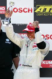 26.06.2004 Nürnberg, Germany,  F3 Euro Series, Saturday, Podium, Lewis Hamilton (GBR), Manor Motorsport, Dallara F3-02 Mercedes (1st) - F3 Euro Series 2004 at Norisring