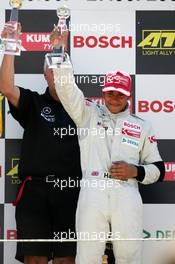 26.06.2004 Nürnberg, Germany,  F3 Euro Series, Saturday, Podium, Lewis Hamilton (GBR), Manor Motorsport, Dallara F3-02 Mercedes (1st) - F3 Euro Series 2004 at Norisring