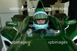 03.12.2004 Estoril, Portugal, Friday, December 2004,  Patrick Lemarie, FRA, testing the Formula SUPERFUND SF01 car - Formula SUPERFUND Testing, Estoril, Portugal, PRT - SUPERFUND COPYRIGHT FREE editorial use only
