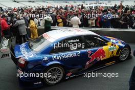 04.12.2004 Paris, France,  Saturday, The Abt-Audi A4 DTM car of Mattias Ekstrom (SWE), DTM driver, Team Abt-Audi, at display during the pitwalk - 17th Race of Champions 2004, Stade de France, Paris, France