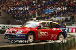 04.12.2004 Paris, France,  Saturday, Mattias Ekstrom (SWE), DTM driver, Team Abt-Audi, in the Citroen Xsara WRC - 17th Race of Champions 2004, Stade de France, Paris, France