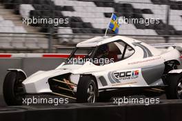 04.12.2004 Paris, France,  Saturday, Mattias Ekstrom (SWE), DTM driver, Team Abt-Audi, during the warm-up - 17th Race of Champions 2004, Stade de France, Paris, France