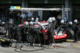 05.06.2005 Brno, Czech Republic,  Pitstop of Bernd Schneider (GER), Vodafone AMG-Mercedes, AMG-Mercedes C-Klasse - DTM 2005 at Automotodrom Brno, Czech Republic (Deutsche Tourenwagen Masters)