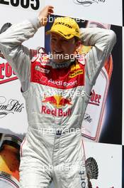 05.06.2005 Brno, Czech Republic,  Podium, Mattias Ekström (SWE), Audi Sport Team Abt Sportsline, Portrait (1st) - DTM 2005 at Automotodrom Brno, Czech Republic (Deutsche Tourenwagen Masters)