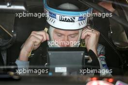 29.04.2005 Klettwitz, Germany,  Mika Häkkinen (FIN), Sport Edition AMG-Mercedes, Portrait, in the car - DTM 2005 at Eurospeedway Lausitzring (Deutsche Tourenwagen Masters)