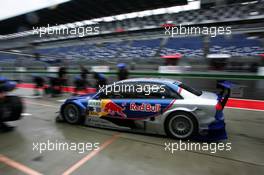 16.09.2005 Klettwitz, Germany,  Martin Tomczyk (GER), Audi Sport Team Abt Sportsline, Audi A4 DTM, driving into the pits for a pitstop practice - DTM 2005 at Lausitzring (Deutsche Tourenwagen Masters)