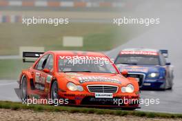 16.09.2005 Klettwitz, Germany,  Alexandros Margaritis (GRC), Mücke Motorsport, AMG-Mercedes C-Klasse, in front of Martin Tomczyk (GER), Audi Sport Team Abt Sportsline, Audi A4 DTM - DTM 2005 at Lausitzring (Deutsche Tourenwagen Masters)