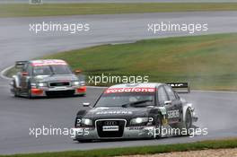 16.09.2005 Klettwitz, Germany,  Allan McNish (GBR), Audi Sport Team Abt, Audi A4 DTM, in front of Christian Abt (GER), Audi Sport Team Joest Racing, Audi A4 DTM - DTM 2005 at Lausitzring (Deutsche Tourenwagen Masters)