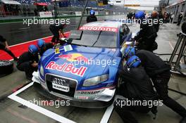 16.09.2005 Klettwitz, Germany,  Pitstop practice of Mattias Ekström (SWE), Audi Sport Team Abt Sportsline, Audi A4 DTM - DTM 2005 at Lausitzring (Deutsche Tourenwagen Masters)