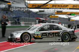 17.09.2005 Klettwitz, Germany,  Jean Alesi (FRA), AMG-Mercedes, AMG-Mercedes C-Klasse, driving out of the pitbox - DTM 2005 at Lausitzring (Deutsche Tourenwagen Masters)
