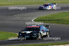 18.09.2005 Klettwitz, Germany,  Laurent Aiello (FRA), Opel Performance Center, Opel Vectra GTS V8, leads Martin Tomczyk (GER), Audi Sport Team Abt Sportsline, Audi A4 DTM - DTM 2005 at Lausitzring (Deutsche Tourenwagen Masters)