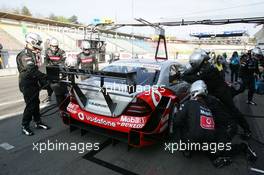 15.04.2005 Hockenheim, Germany,  Pitstop of Bernd Schneider (GER), Vodafone AMG-Mercedes, AMG-Mercedes C-Klasse - DTM 2005 at Hockenheimring Baden-Württemberg (Deutsche Tourenwagen Masters)