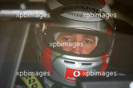 16.04.2005 Hockenheim, Germany,  Bernd Schneider (GER), Vodafone AMG-Mercedes, Portrait, in the car - DTM 2005 at Hockenheimring Baden-Württemberg (Deutsche Tourenwagen Masters)