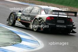 21.10.2005 Hockenheim, Germany,  Allan McNish (GBR), Audi Sport Team Abt, Audi A4 DTM, drifting through the corner - DTM 2005 at Hockenheimring (Deutsche Tourenwagen Masters)