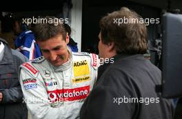 22.10.2005 Hockenheim, Germany,  Bernd Schneider (GER), Vodafone AMG-Mercedes, Portrait (left), with Norbert Haug (GER), Sporting Director Mercedes-Benz - DTM 2005 at Hockenheimring (Deutsche Tourenwagen Masters)