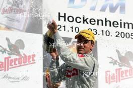 23.10.2005 Hockenheim, Germany,  Podium, Bernd Schneider (GER), Vodafone AMG-Mercedes, Portrait (1st) - DTM 2005 at Hockenheimring (Deutsche Tourenwagen Masters)