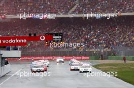 23.10.2005 Hockenheim, Germany,  The first start was aborted for unclear reasons - DTM 2005 at Hockenheimring (Deutsche Tourenwagen Masters)
