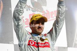 23.10.2005 Hockenheim, Germany,  Podium, Bernd Schneider (GER), Vodafone AMG-Mercedes, Portrait (1st) - DTM 2005 at Hockenheimring (Deutsche Tourenwagen Masters)