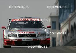 30.09.2005 Istanbul, Turkey, Frank Stippler (GER), Audi Sport Team Joest, Audi A4 DTM, driving out of the pitbox - DTM 2005 at Istanbul Otodromo Speed Park (Deutsche Tourenwagen Masters)
