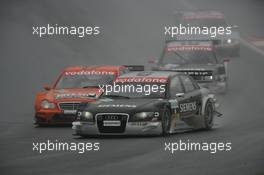 02.10.2005 Istanbul, Turkey, Allan McNish (GBR), Audi Sport Team Abt, Audi A4 DTM, fighting for position with Alexandros Margaritis (GRC), Mücke Motorsport, AMG-Mercedes C-Klasse - DTM 2005 at Istanbul Otodromo Speed Park (Deutsche Tourenwagen Masters)