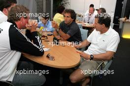 15.07.2005 Nürnberg, Germany,  F1 - LEGENDS - SPECIAL - Alain Prost (FRA) - F1 Champion 1985, 86, 89, 93 and Jody Scheckter (RSA) F1 Champion 1979 - DTM 2005 at Norisring (Deutsche Tourenwagen Masters)