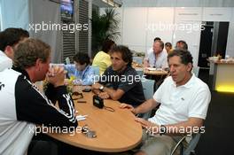 15.07.2005 Nürnberg, Germany,  F1 - LEGENDS - SPECIAL - Alain Prost (FRA) - F1 Champion 1985, 86, 89, 93 and Jody Scheckter (RSA) F1 Champion 1979 - DTM 2005 at Norisring (Deutsche Tourenwagen Masters)