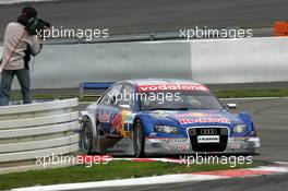 06.08.2005 Nürburg, Germany,  Cameraman filming Mattias Ekström (SWE), Audi Sport Team Abt Sportsline, Audi A4 DTM - DTM 2005 at Nürburgring (Deutsche Tourenwagen Masters)