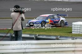 06.08.2005 Nürburg, Germany,  Cameraman filming Mattias Ekström (SWE), Audi Sport Team Abt Sportsline, Audi A4 DTM - DTM 2005 at Nürburgring (Deutsche Tourenwagen Masters)