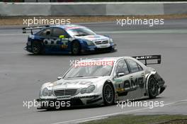 07.08.2005 Nürburg, Germany,  Jean Alesi (FRA), AMG-Mercedes, AMG-Mercedes C-Klasse, leads Manuel Reuter (GER), Opel Performance Center, Opel Vectra GTS V8 - DTM 2005 at Nürburgring (Deutsche Tourenwagen Masters)