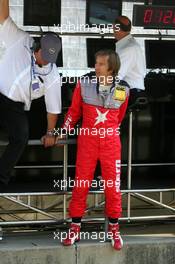 15.07.2005 Nürnberg, Germany,  Heinz-Harald Frentzen (GER), Opel Performance Center, Portrait, at the pitwall - DTM 2005 at Norisring (Deutsche Tourenwagen Masters)