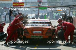 15.07.2005 Nürnberg, Germany,  Pitstop practice of Alexandros Margaritis (GRC), Mücke Motorsport, AMG-Mercedes C-Klasse - DTM 2005 at Norisring (Deutsche Tourenwagen Masters)