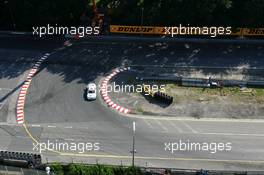 16.07.2005 Nürnberg, Germany,  Stefan Mücke (GER), Mücke Motorsport, AMG-Mercedes C-Klasse, at the Norisring hairpin - DTM 2005 at Norisring (Deutsche Tourenwagen Masters)