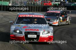 17.07.2005 Nürnberg, Germany,  Tom Kristensen (DNK), Audi Sport Team Abt, Audi A4 DTM, leads Christian Abt (GER), Audi Sport Team Joest Racing, Audi A4 DTM - DTM 2005 at Norisring (Deutsche Tourenwagen Masters)