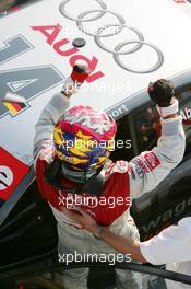 17.07.2005 Nürnberg, Germany,  A happy Christian Abt (GER), Audi Sport Team Joest Racing, scored a 2nd place with a 2004 car - DTM 2005 at Norisring (Deutsche Tourenwagen Masters)