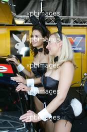 17.07.2005 Nürnberg, Germany,  Playboy bunnies with real German playmates of March and April 2005 - DTM 2005 at Norisring (Deutsche Tourenwagen Masters)