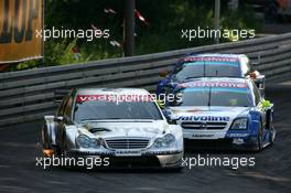 17.07.2005 Nürnberg, Germany,  Jean Alesi (FRA), AMG-Mercedes, AMG-Mercedes C-Klasse, leads Manuel Reuter (GER), Opel Performance Center, Opel Vectra GTS V8 and Marcel Fässler (SUI), Opel Performance Center, Opel Vectra GTS V8 - DTM 2005 at Norisring (Deutsche Tourenwagen Masters)