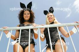 17.07.2005 Nürnberg, Germany,  Playboy bunnies with real German playmates of March and April 2005 - DTM 2005 at Norisring (Deutsche Tourenwagen Masters)